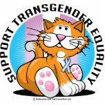 Transgender Cat Cut Out