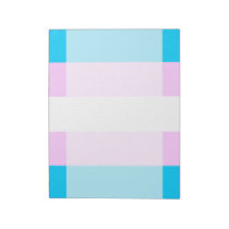 Transgender flag notepad