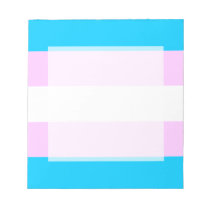 Transgender flag notepad