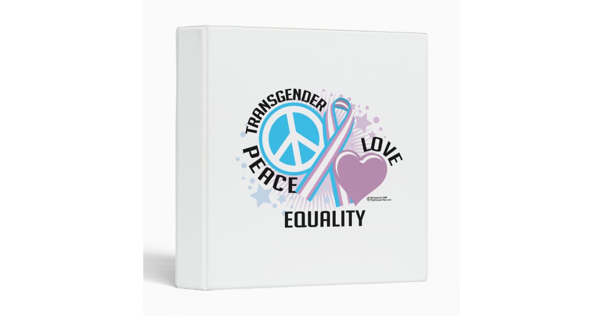 Transgender PLC Vinyl Binder Zazzle