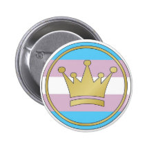 Transgender Pride Crown Button