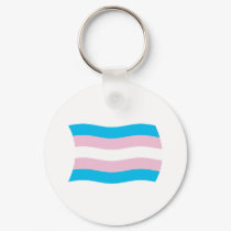 Transgender Pride Flag Keychain