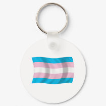 Transgender Pride Flag Keychain