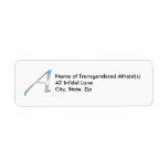 Transgender Pride "Scarlet" Letter A Labels labels