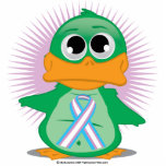 Transgender Ribbon Duck Photo Sculpture