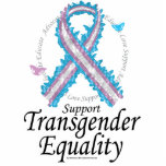 Transgender Ribbon Of Butterflies Acrylic Cut Out