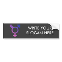 Transgender Symbol bumper stickers
