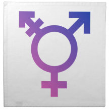 Transgender Symbol Logo Cloth Napkins