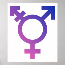Transgender Symbol Logo Poster