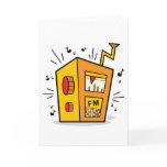 Transistor Radio - Blank Greeting Card