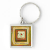 Transitions acceptance change hopeful art keychains