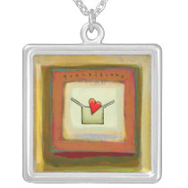 Transitions acceptance change hopeful art necklaces