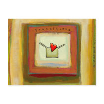 Transitions acceptance change hopeful art postcards
