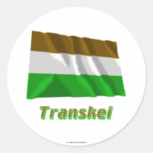 Transkei Waving Flag with Name Stickers