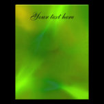 Translucent green letterhead