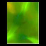 Translucent green postcards