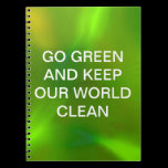 Translucent green notebooks