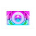 Translucent temple in a landscape mandala posters