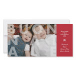 Transparent Buon Natale in Red Photo Card