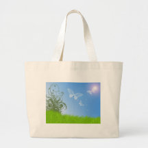 Transparent Butterflies Canvas Bag