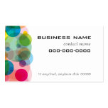 Transparent Color Circles Business Card