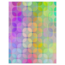 transparent colorful retro pattern personalized flyer