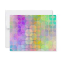 transparent colorful retro pattern invites
