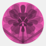 Transparent pink flower petals sticker