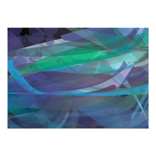 Transparent Star Bat Bar Mitzvah Invitation blue