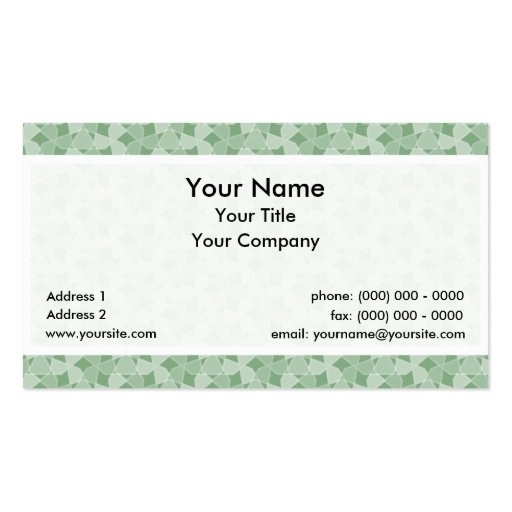 Transparent Tessellation 69 A Lg Any Color Busines Business Cards