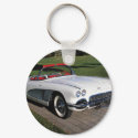 Transportation 077,classic cars,corvette,a classic keychains by GeorgeBrulin Transportation 077,classic cars,corvette,a classic keychains