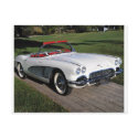 Transportation 077,classic cars,corvette,a classic postcards by GeorgeBrulin Transportation 077,classic cars,corvette,a classic postcards