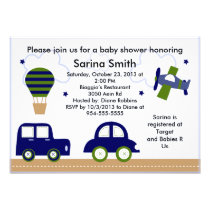 Transportation/Cambridge Baby Shower Invitations