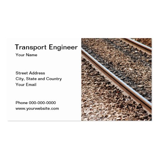 Transportation Engineer Business Card (front side)