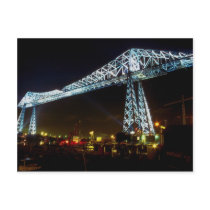 Transporter Bridge at night, Cleveland, Ohio, U.S. Postcard