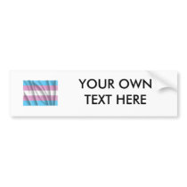 TRANSSEXUAL FLAG FLYING -.png Bumper Sticker