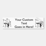 Trap set drummer abstract bw sketch design bumper sticker