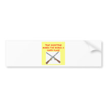 trap shooting bumper stickers