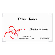 Trap Shooting Business Card business cards