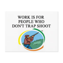 trap shooting design postcards