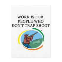 trap shooting fanatoc postcards