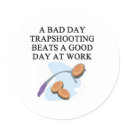 trap shooting fanatoc stickers