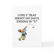 TRAP shooting joke cards