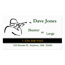 Trap Shooting / Skeet Business Card - White business cards by cjcanet Trap Shooting / Skeet Business Card - White business cards