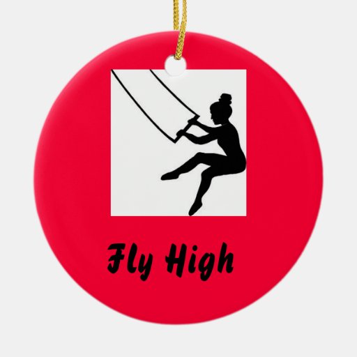 trapeze_artist, Fly High Christmas Ornament