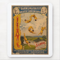 Trapeze artists Barnum & Bailey 1896 Mousepads