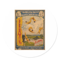 Trapeze artists Barnum & Bailey 1896 Stickers