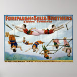 Trapeze Artists / Forepaugh & Selle Brothers Print