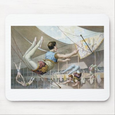 Trapeze Artists  Mousepad by CircusArt