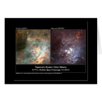 Trapezium Cluster Hubble Telescope Photo cards